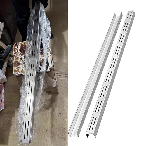 Système de drainage d'eau de pluie mince 7x3cm grille acier pour patios