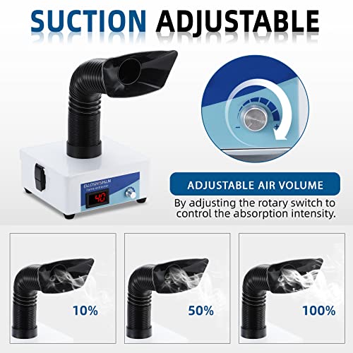 Baoshishan Fume Extractor Soldering 3 Stage Filters Desktop Smoke Absorber Remover For Diy Soldering Work And Phone Repair #TOP4