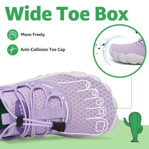 Image of SAGUARO Water Shoes for Women - Barefoot Quick-Dry Aqua Sock, Lightweight, Breathable for Swimming, Beach and Outdoor Activities Size 5.5-10.5
