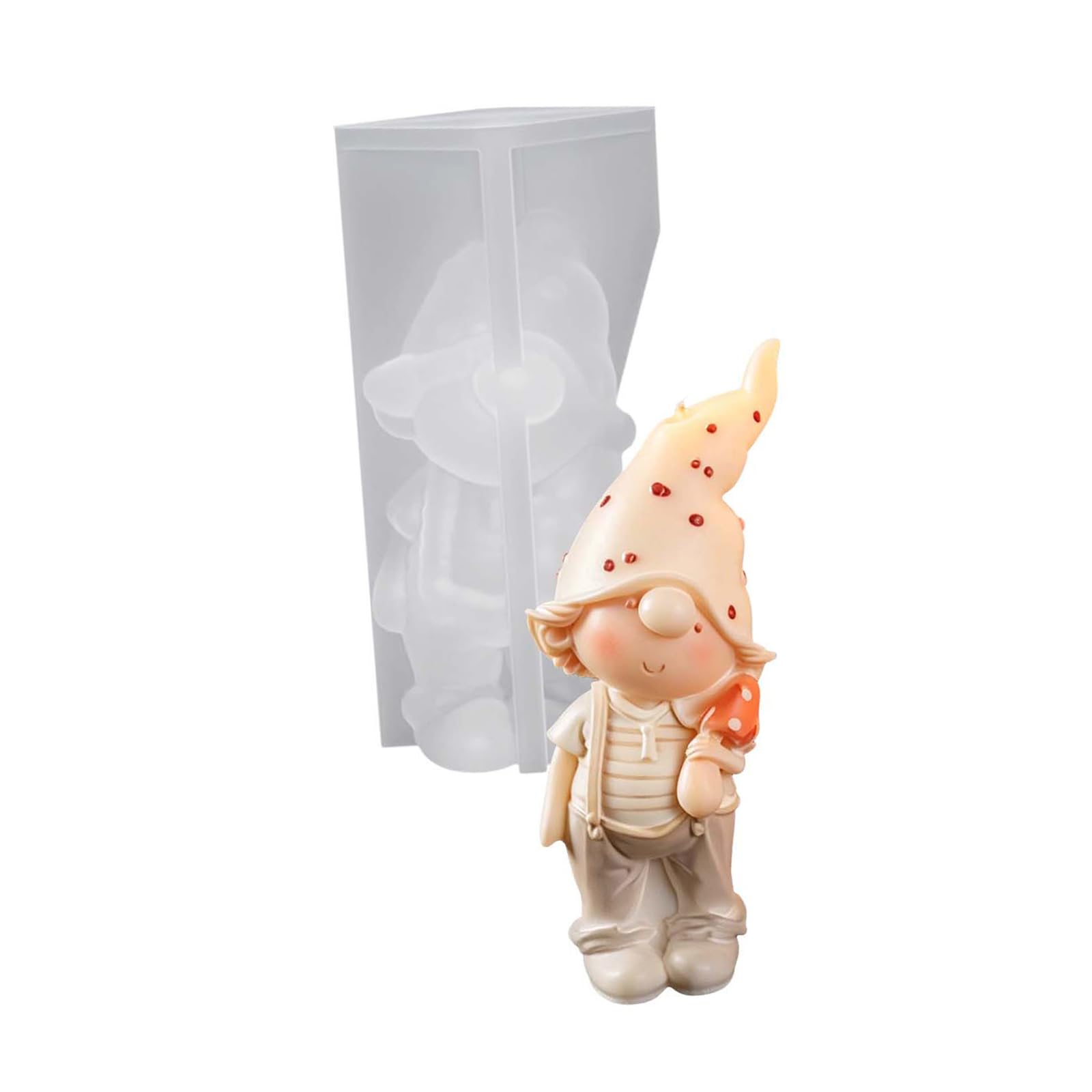 PANGBOER Silicone and Diffuser Mold for, 3D Storybook Figurine Theme, Single Mold for Home Decor Silicone Figurine Diffuser Plaster Casting Mushroom Hat Home Decor Stone