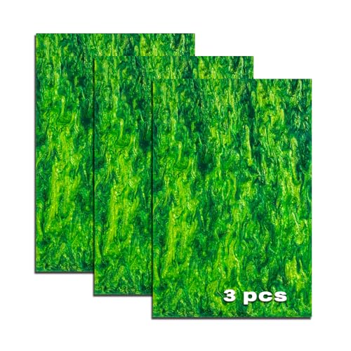 Image of TOEPODO Pearl Cast Acrylic Sheets Pearlescent Glitter Acrylic Sheet 1 /8 Thickness Acrylic Sheets for Laser Cutting for Art Design DIY Crafts /Home Deco (3, Deep Green, 8x12 Inch)