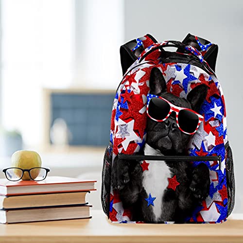 Sac à dos d'école bouledogue français 40cm pour ordinateur - 6