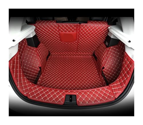 Tapis de coffre pour MG ZS 2019-2021 en cuir sur mesure bordeaux
