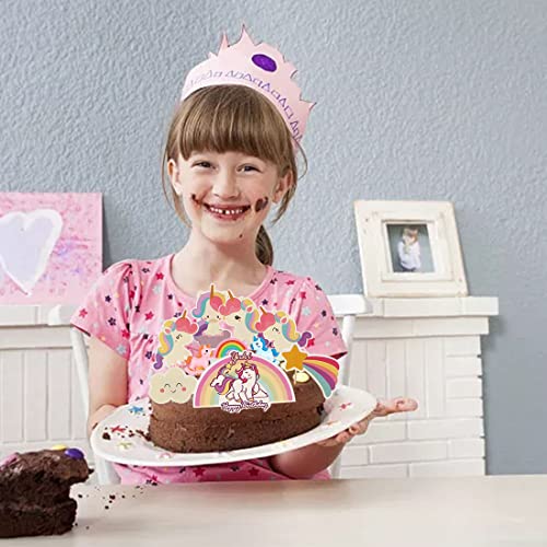 Unicorno Cake Topper Kit - simyron 14 Pezzi