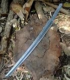 Damascus Katana Sword Blank Blade for Knife Making DIY Japanese Samurai Tampered Blade Blank 23