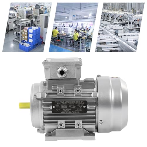 Moteur électrique asynchrone 370W triphasé arbre 11mm pour machine - 4
