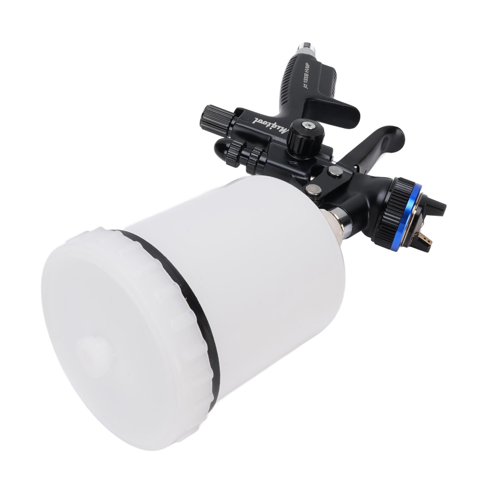 Sxhlseller Narzędzie do malowania HVLP, zestaw opryskiwaczy powietrza z niemiecką standardową dyszą do mebli, ścian, drzwi, stopu aluminium, kubek 600 ml, ergonomiczna konstrukcja