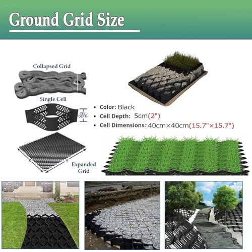 Grilles de stabilisation du sol pour une allée de jardin propre et stable