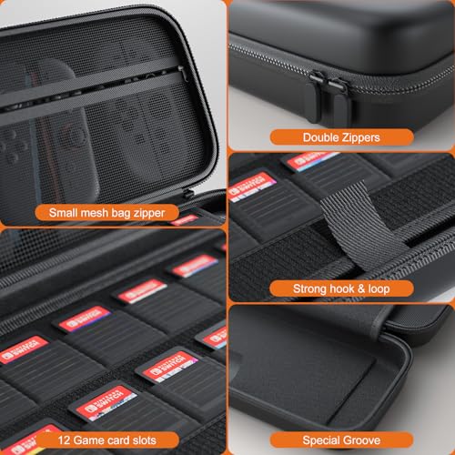 image for LANCUBE Carrying Case for Nintendo Switch 2 Console, Switch Games Acce