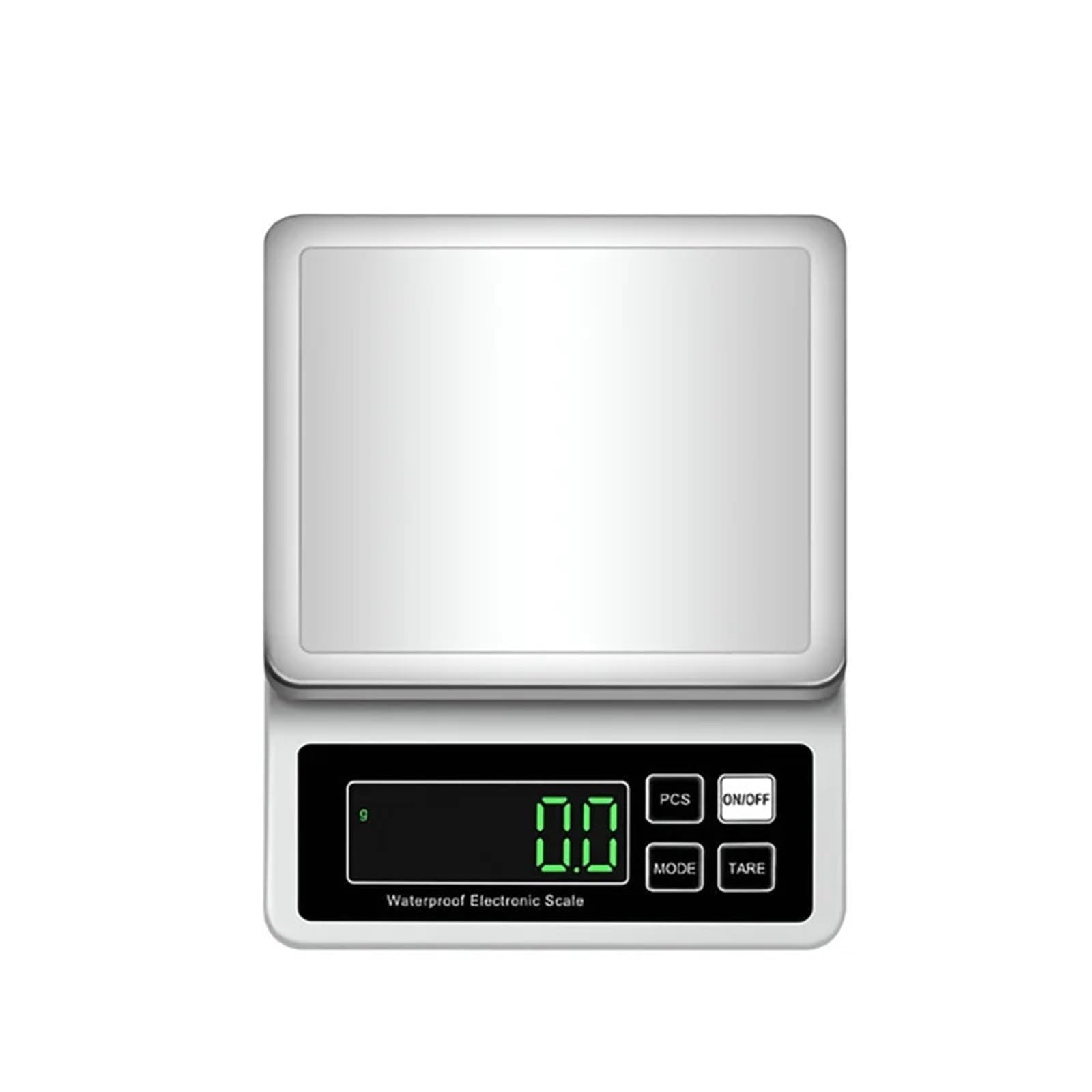 Wagi Cyfrowe, Waga kuchenna IP67 wodoodporna, waga kuchenna 0,1 g, waga elektroniczna 3 kg/5 kg/10 kg(White 10Kg 0.1g)