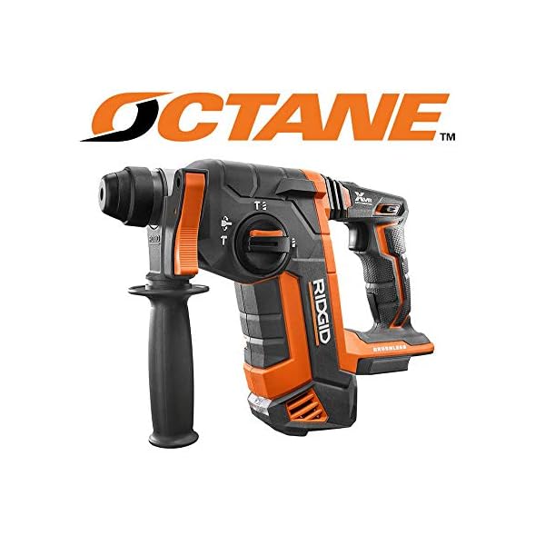Rigid R86711B OCTANE 18Volt Cordless Brushless 1 inch SDSPlus Rotary