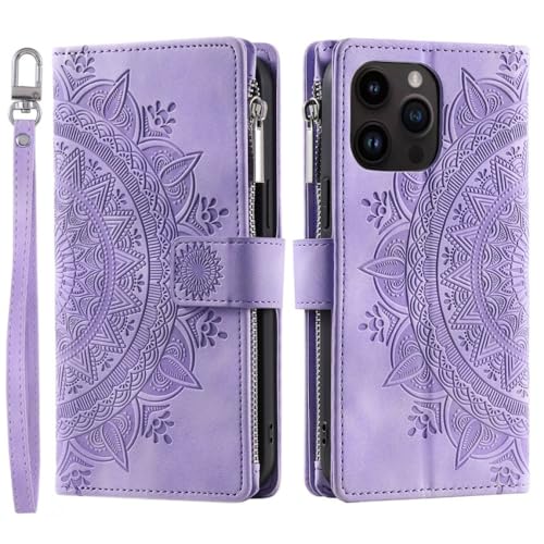 Étui en cuir à rabat violet pour Samsung Galaxy A14 A53 A32 et autres modèles