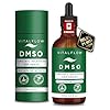 VITALFLOW DMSO (Dimethyl Sulphoxide) Liquid 99.99+% Purity Pharmaceutical Grade (USP) - 120ml Amber Glass Bottle with Dropper