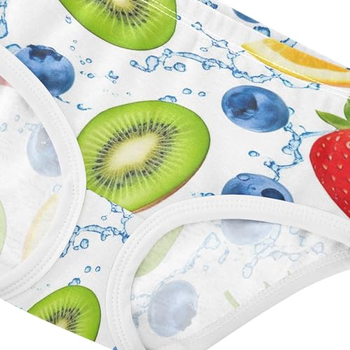 Fresh Cartoon Fruits Strawberries Panties Little Girl Girls Underwear Toddler Cotton Animal Briefs Girls Undies 2t4
