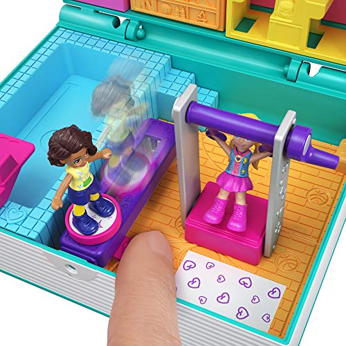 Polly Pocket GFM48 Pocket World Schulbuch Schatulle, Puppen Spielzeug ab 4 Jahren – Bild 5
