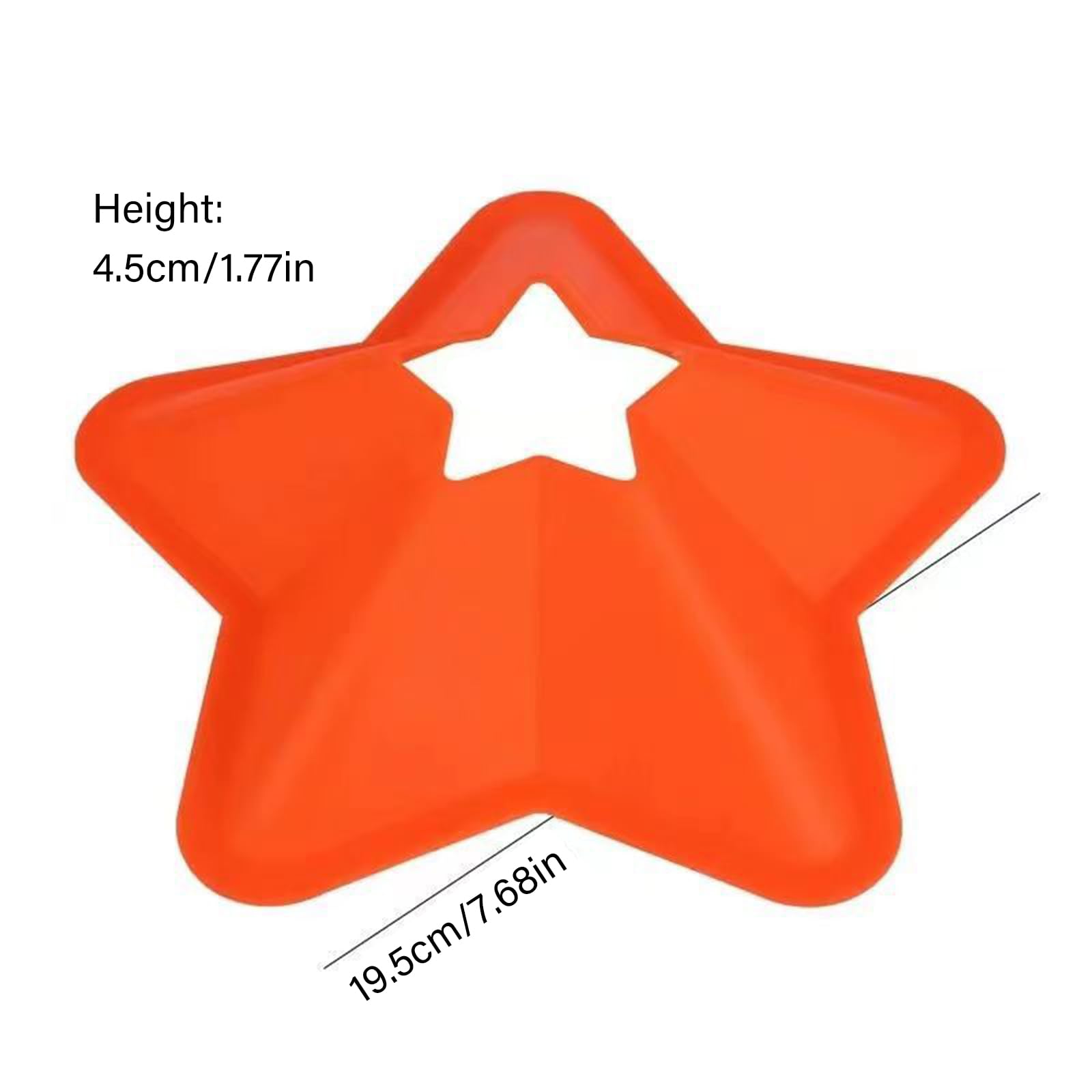 Conos de Entrenamiento Atlético Con Base Estrella. Durabilidad. Discos De Entrenamiento De Fútbol Mejoran La Precisión Del Trabajo Del Pie En Competiciones. Fútbol Precisión Equipo De Entren