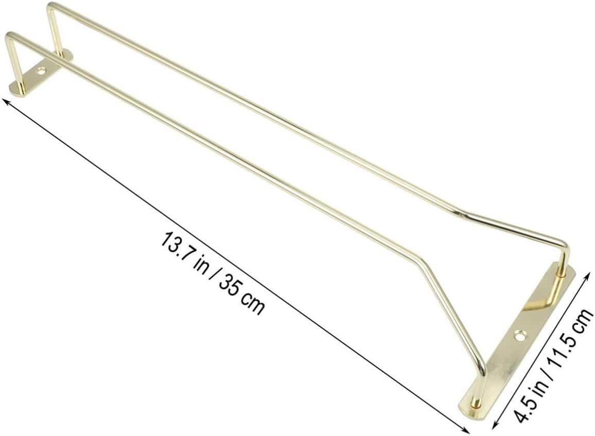 Cabinet Stemware Rack for Kitchen Iron Wine Glass Holder