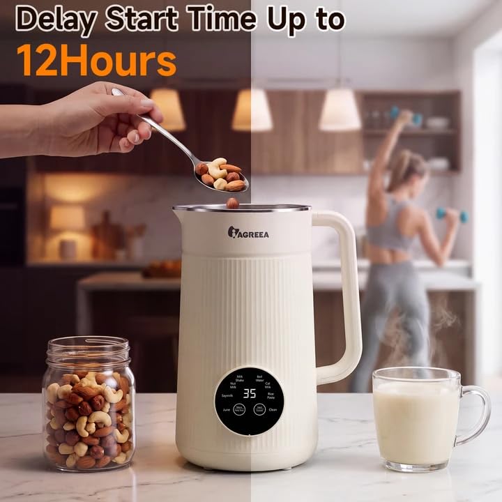 Amazon | IAGREEA ナッツミルクメーカーマシン 35オンス 大豆