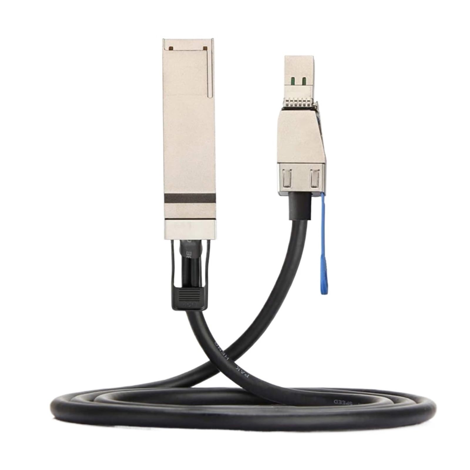 LONRIONSAS# Cavo ibrido esterno MI NI S*A*S HD SFF-8644 a QSFP (SFF-8436) S*A*S, 30AWG, 100 Ohm (0,5 m)