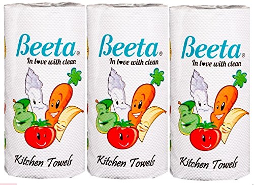 Amit Marketing Beeta Kitchen Roll 4ply Pack Of 3pc