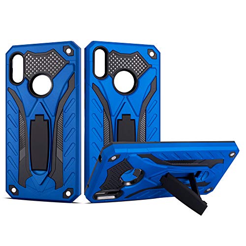 Forma fresco con kickstand Hülle® Fermezza Smartphone Kickstand Custodia per Huawei Y7 2019(Blu)