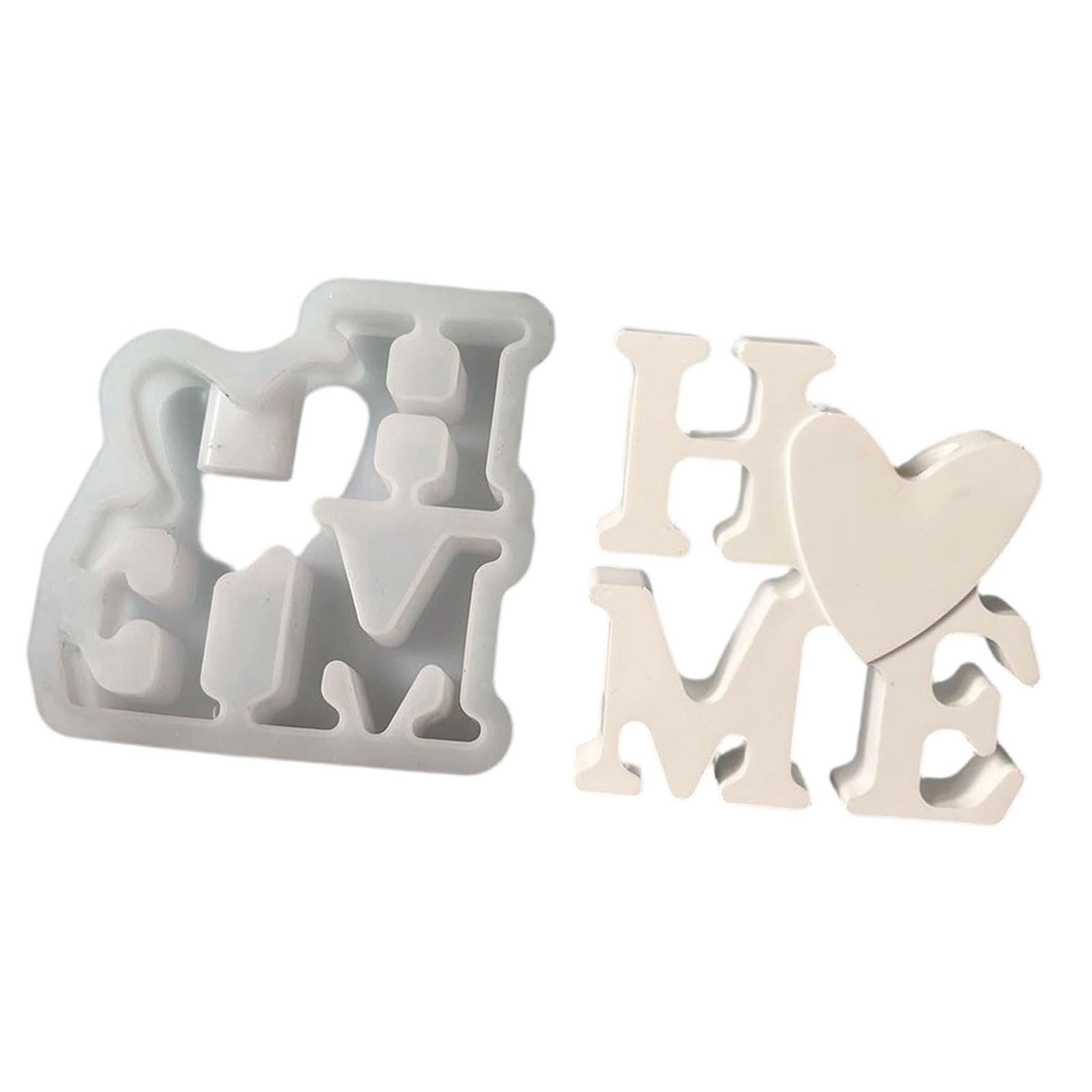 Silicone for Home Decoration Valentines Letter and Heart Vase Inserts Crafting Projects Tool Letter Silicone
