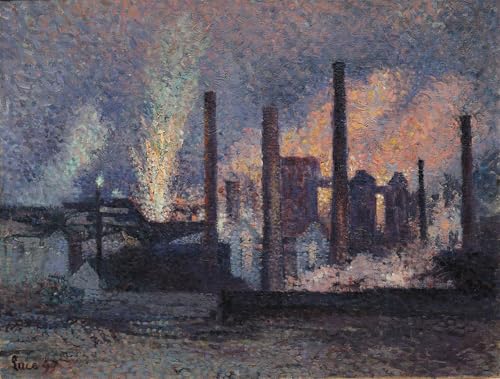 Peinture Maximilien Luce pour décoration de la chambre à coucher moderne et chaleureuse