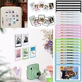 MingFontec 10 magnetycznych ramek na zdjęcia do lodówki, 9,3 x 6,3 cm, magnetyczne mini ramki na zdjęcia do Polaroid Instax Mini, małe ramki magnetyczne na zdjęcia, kartki pocztowe i dekoracje "zrób