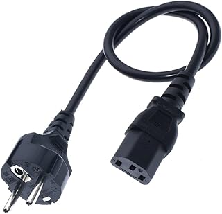 Toptekits European Schuko to C13 Power Cord,CEE7/7 European Straight Schuko to IEC C13 Power Cords, 10A/16A, 250V, H05VV-F, 1.5mmÂ² Cable,Schuko to C13 Power Cord (1.5mmÂ²,6ft/1.8m)