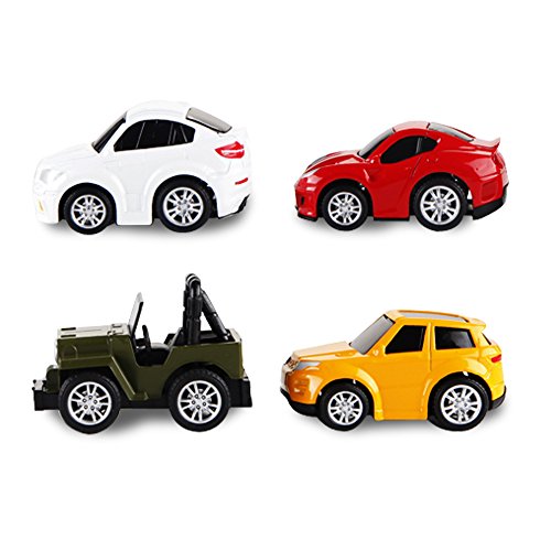 ToyerBee Car Toys-Die-cast Cars and Pull Back Vehicles for Toddlers & Kids (8 PCS)-Friction Powered-Bright Colored
