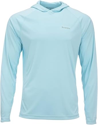 Simms SolarFlex UPF 50+ Shirt - Premium Sun Protection Hoodie for Men, Lightweight, Quick-Dry, Breathable Outdoor Apparel for Men Laguna, XX-Large