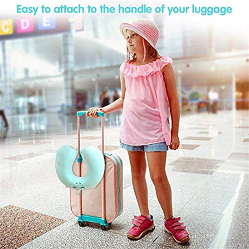 Image of DC DECORIO Kids Travel Pillow,Unicorn Fiber with,U-Shaped Airplane, Car Flight Head Neck Support Pillow for Adults Toddler Children,Boys,Girls (Pink)