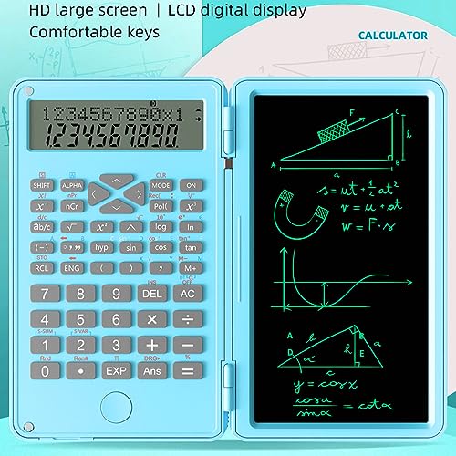 10 Bit Scientific Calculators, LCD Scientific Calculator with Writing Board and Pen - Image 2