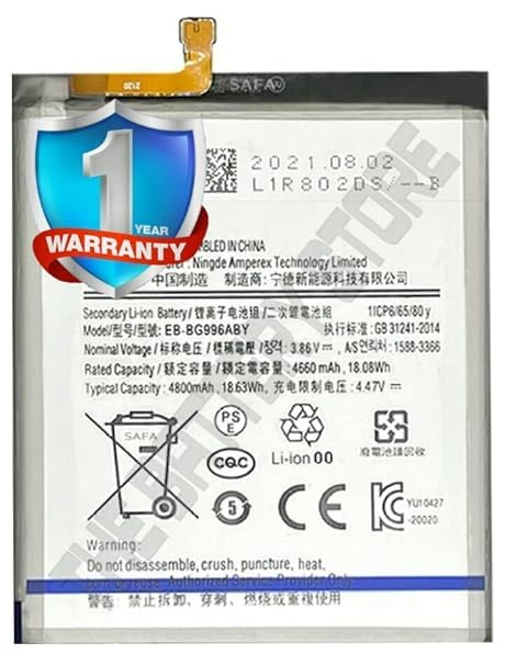 Image of Original EB-BG996ABY Battery for Samsung Galaxy S21+ 5G / SM-G996B, SM-G996B /DS, SM-G996U, SM-G996U1, SM-G996W, SM-G996N, SM-G9960 Battery with 1 Year Warranty****(DRE141)