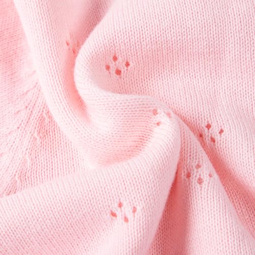 Image of Danny D Toddler Girls Open Front Shrug Cardigan Children Knit Long Sleeve Bolero with Button Closure for 2Years-7Years