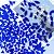 LITMIND Transparent Sapphire Blue Stained Glass Mosaic Tiles - 240 Pieces in 5 Shapes (Rectangle, Triangle, Rhombus, Square, Leaf) for Crafts & Mosaic Projects
