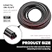 DXNQ Car Door Rubber Seal Strip, 16.4Ft Double Layer 5-Hole Self-Adhesive Auto Door Soundproofing Weatherstrip, Universal Weather Stripping Door Seal for RV SUV Boat Truck Pickup