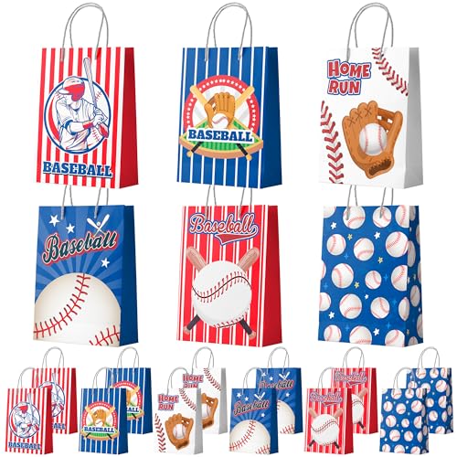 Sacs cadeaux de baseball avec poignées pour un anniversaire enfant réussi