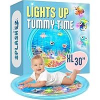 SplashEZ Magical Tummy Time Water Mat for Babies | Captivating Lights for Extended Developmental Play