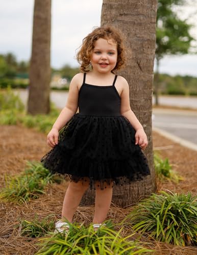 Arshiner Toddler Girls Tulle Dress Rainbow Tutu Birthday Princess Dresses Formal Photoshoot Outfit Summer Clothes 2-6T4