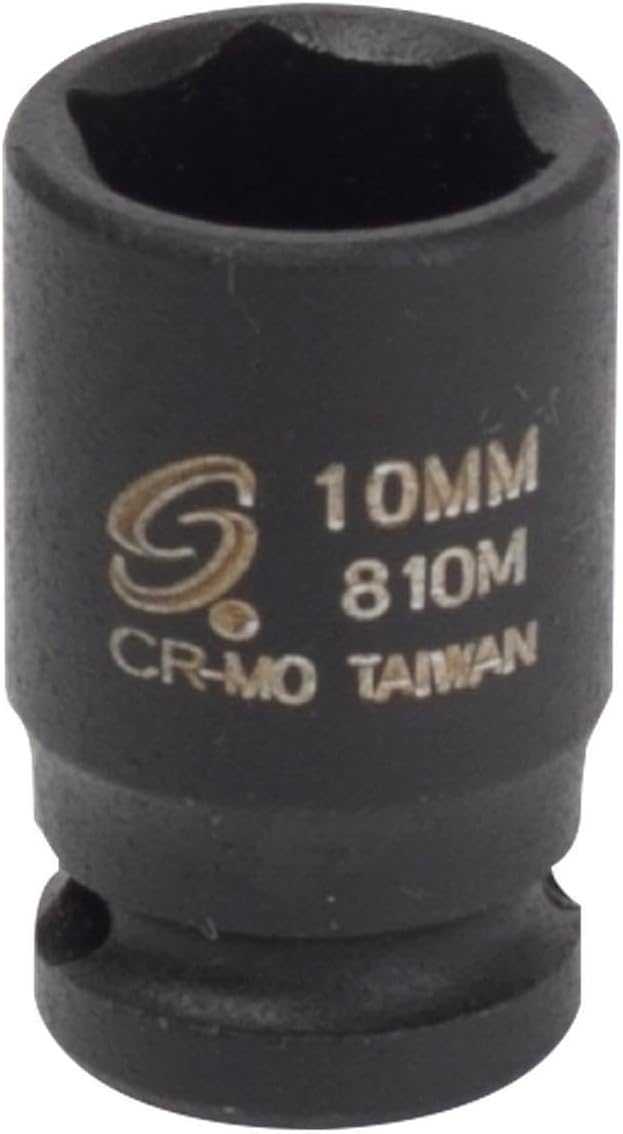 Sunex 810m 1/4-Inch Drive 10-Mm Impact Socket