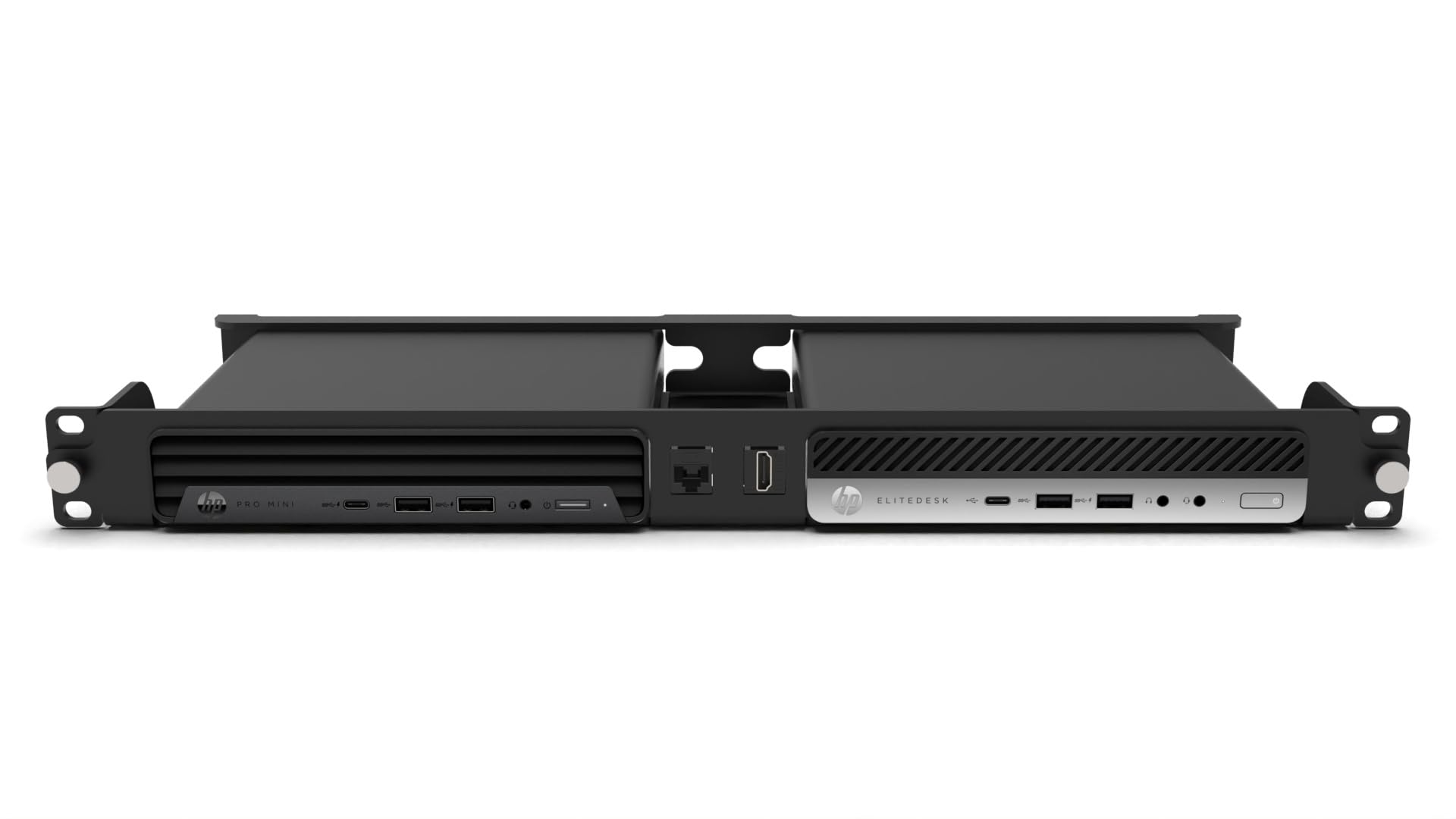 Support rack 1U 19" pour 2 HP mini