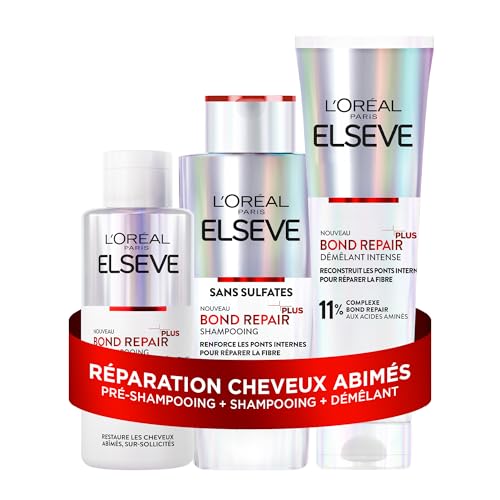 Traitement Kératine L'Oréal Paris : le trio d'exception Elseve Bond Repair