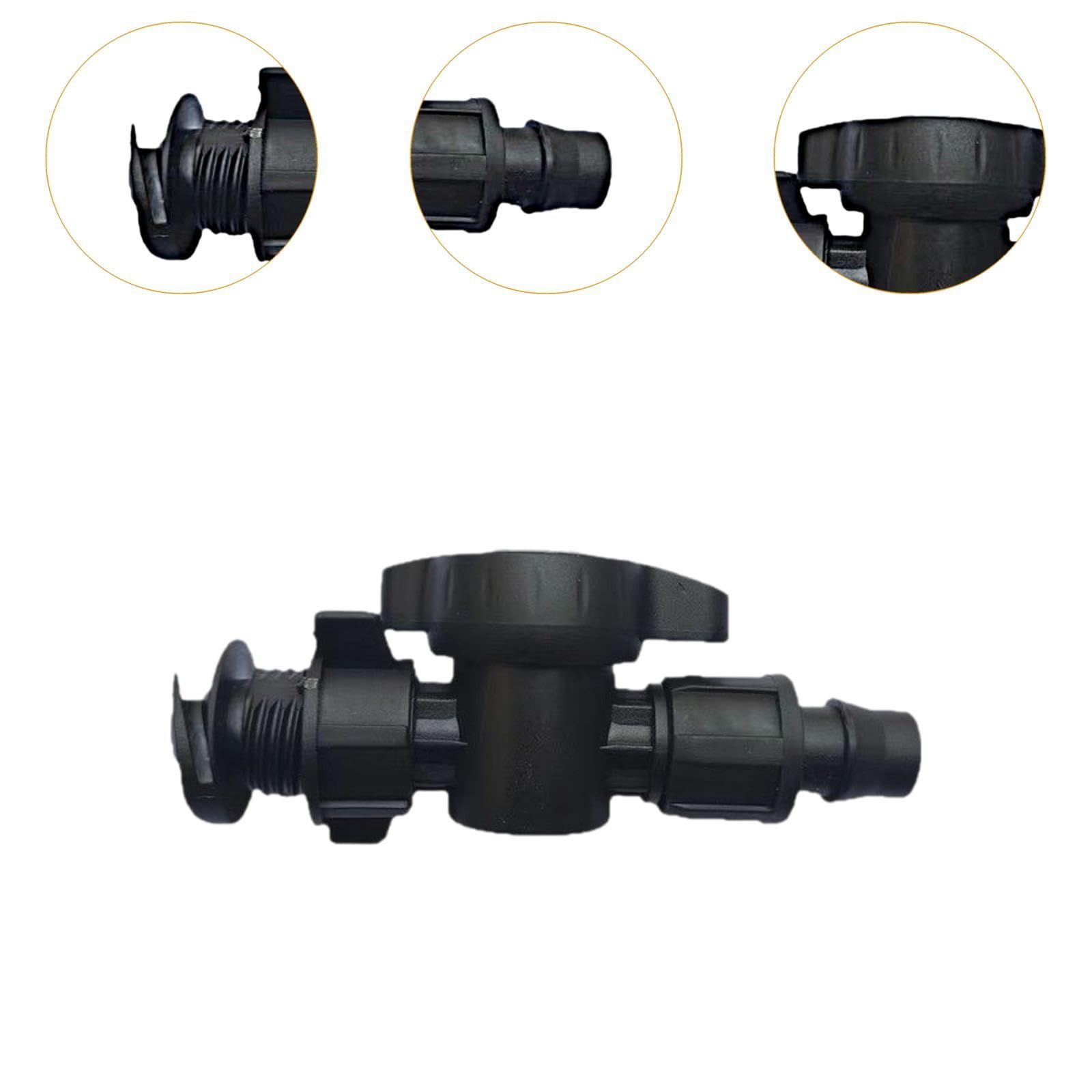 MagiDeal 100 raccordi per Tubi di irrigazione a Goccia, Accessori per irrigazione Automatica, Dadi di bloccaggio Multifunzione, Pezzi di Ricambio