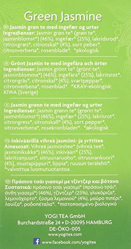 Yogi Tea Green Jasmine Organic 17 Bag