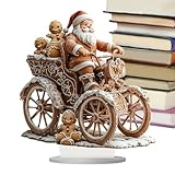 Photo Gallery cgaccsd statua di babbo natale, figurine di babbo natale - statua di in acrilico 2d in slitta con omino di pan di,scultura natalizia con supporto per soggiorno, camera da letto, mensola Photo Gallery cgaccsd statua di babbo natale, figurine di babbo natale - statua di in acrilico 2d in slitta con omino di pan di,scultura natalizia con supporto per soggiorno, camera da letto, mensola