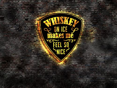 Plaque lumineuse whisky remplacez les éclairages ternes de vos bouteilles Bottles