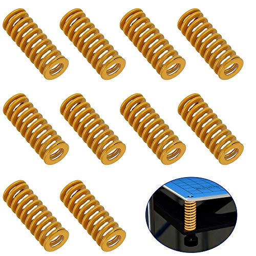 Favengo 10 PCS Ressort Imprimante 3D en MÃ©tal 8 * 20mm Ressort de Lit Chauffant Rrobuste Ressort de Compression d'Imprimante 3D Anti-Usure ThermorÃ©sistant pour Imprimante 3D Atelier d'impression