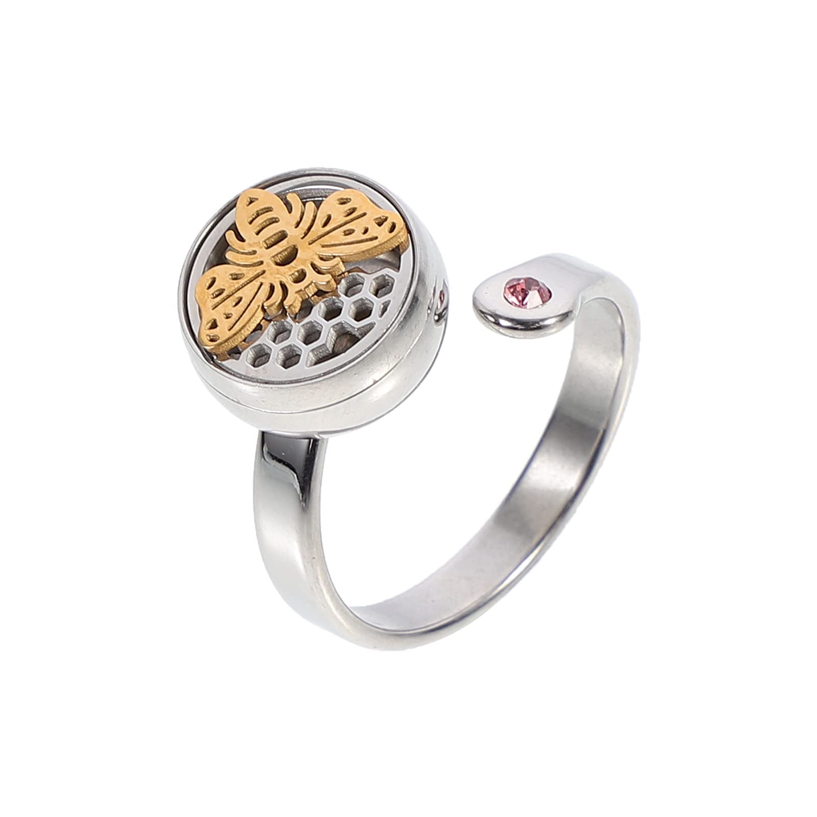 Healifty ring diffuser essential oil open rings women rings perfume rings for women essential oil ring essential oil finger rings womens ring