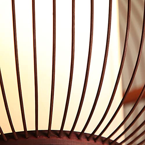 Lampe à suspension lanterne en bambou rotin E27 plafonnier